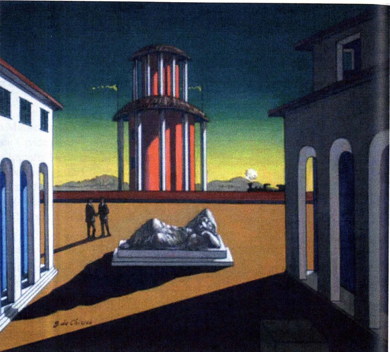 Giorgio De Chirico - Piazza d'Italia, Bobbio, Piacenza